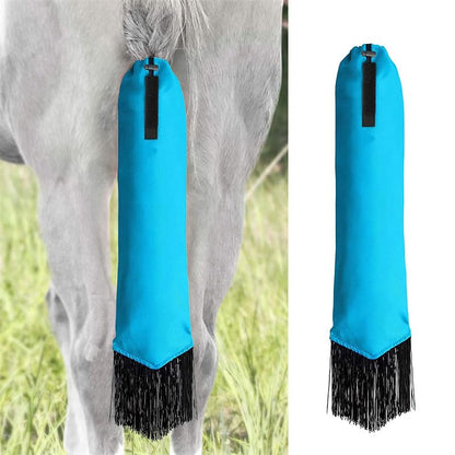 Horse Tail Bag-Waterproof and Durable, Hook and Loop Design Horse Tail Guard,Protects Horse's Tail from Dirt, Breakage and Insects(Blue) - color: Blue