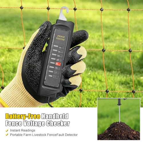 Neon Electric Fence Voltage Tester – Tests Up to 8,000V