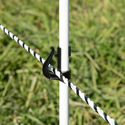 Premier 1 SnapOn Harp Clip Electric Fence Insulator (Pack of 25) | Harp design holds conductor without working free. Fits 3/8" posts & FiberRods. Holds polyrope, twine & tape. UV-treated. - style: 25 Pack