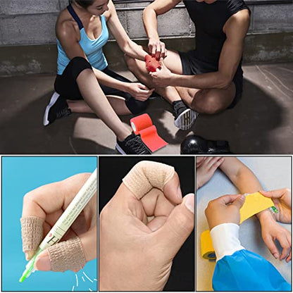 24pcs Self Adhesive Bandage Wraps, 2in 5 Yards, 12 Colors, Vet Wrap - size: 24pcs, 12 Color