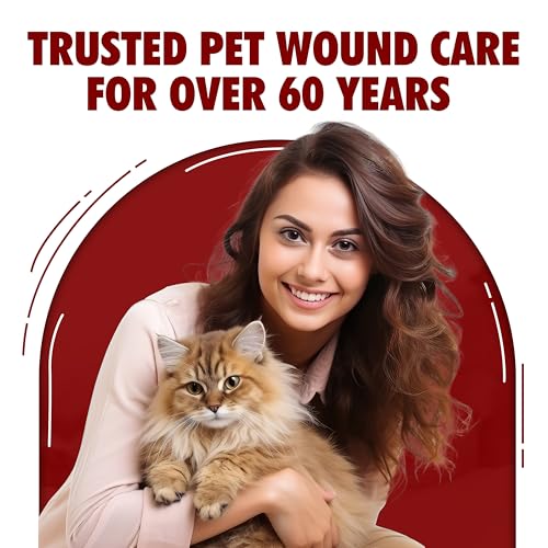 Pet Wound Care Spray with Trigger, Animal Wound Cleaner, 16 oz, No-Sting
