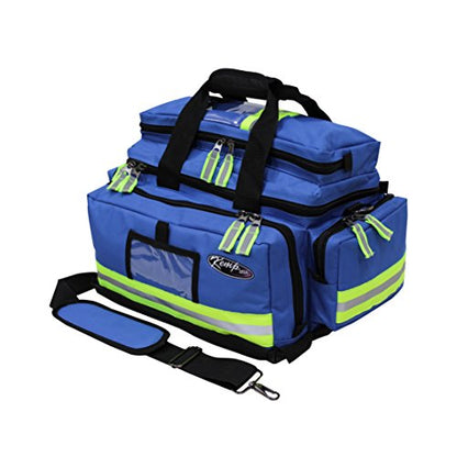 Kemp USA Large Trauma EMS Bag Royal Blue 600D Nylon EMT Medical Kit Bag