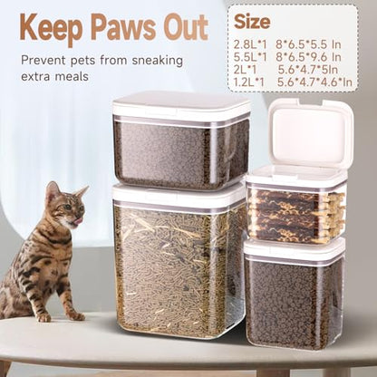 LivLab Mker 25 lb Airtight Dog Food Storage Container with Scoop - color: (D1035)-1.2L-2