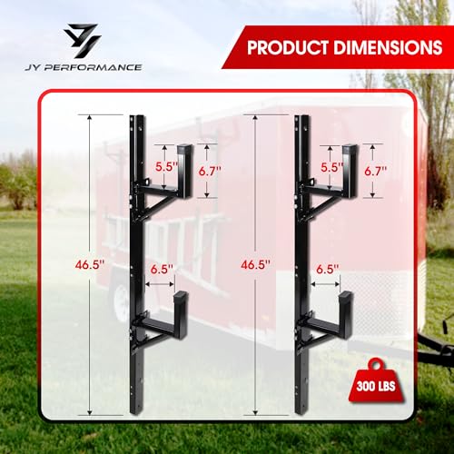 Side Mount Ladder Rack For Open/Enclosed Trailer, 300 lbs Capacity