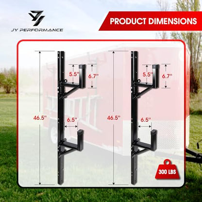 Side Mount Ladder Rack For Open/Enclosed Trailer, 300 lbs Capacity