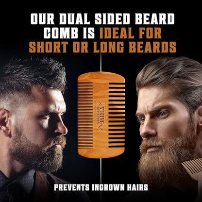 Viking Revolution Beard Brush & Wash Set - Peppermint Eucalyptus - 5 oz - style: Beard Comb & Brush w/ Wash and Conditioner