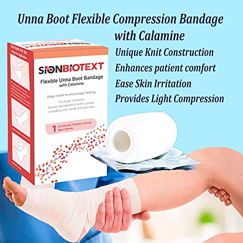 Flexible Unna Boot Fabric Bandages with Zinc and Calamine, First Aid Kit Emergency Supplies, Ankle Brace Compression Bandage Wrap, Wound Care Supplies, 4 Inches X 30 Feet - size: Pack of 12, style: 4" Zinc and Calamine