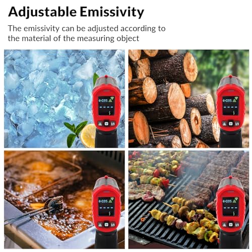 Digital Infrared Thermometer Gun, Non-Contact Heat Laser Temperature Gun