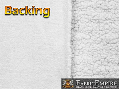 Heavy Duty Sherpa Sheep Skin 60" Wide - 21oz per Yard, 7.7mm Sold by The Yard (White) - color: White, size: Heavy Duty Sherpa