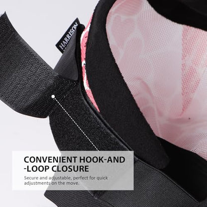 Harrison Howard Cattle Livestock Fly Mask Breathable Mesh Padded Edging with Fun Patterns Large Spacing Forelock Opening Design Adjustable Fit for Cattle Heart - color: Heart