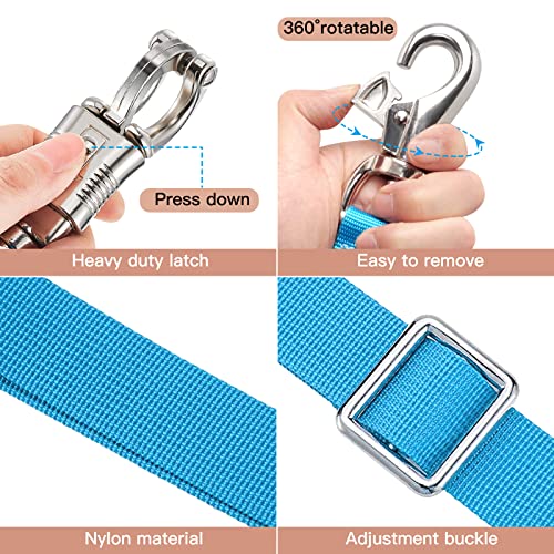 Cross Ties for Horse, Heavy Duty Nylon Trailer Tie - color: Blue
