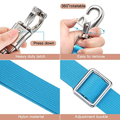 Cross Ties for Horse, Heavy Duty Nylon Trailer Tie - color: Blue
