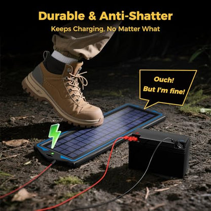 SUNAPEX 5W 12V Solar Car Battery Trickle Charger & Maintainer - size: 5W