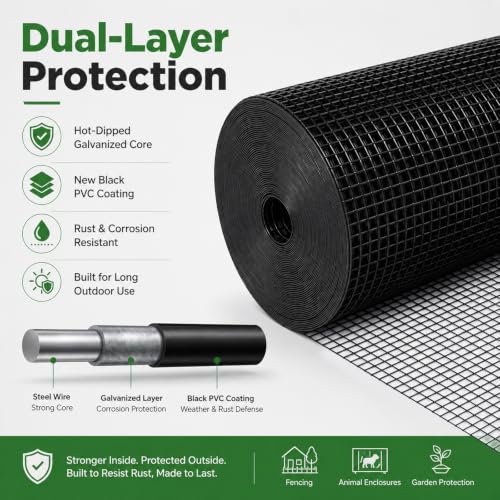 GoldPeak Hardware Cloth 1/2 inch Chicken Wire Mesh 72 x 100 Ft 19 Gauge - size: 1/2 inch 72''x100'