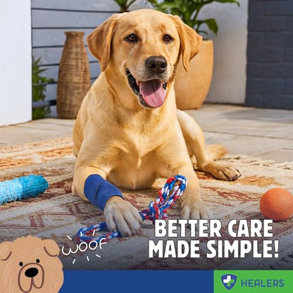 Healers PetCare Dog Leg Wrap with Gauze Insert, Small 18-Inch - size: Small, 18-Inch