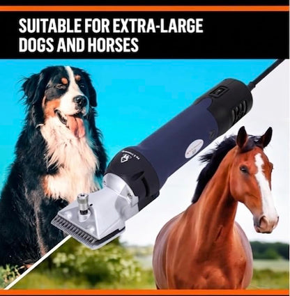 Professional Dog Grooming Clippers for Thick Coats - Shears Heavy Duty Hair Cutting Kit - Large Dog Shaver Set - Pet Trimmer for XL Large Dogs, Horses, Livestock