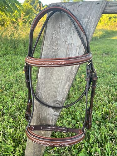 Leaders Padded Hunter Bridle with Reins, Hunter Bridle for Horses English Hunter Jumper Bridle with Reins