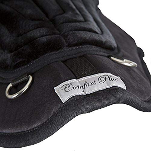 Intrepid International Comfort Plus Bareback Pad, Black, 21-3/4 in x 22"