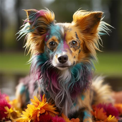 Avont Pet Safe Dog Hair Dye - Gentle Temporary Washable Paint 6 Colors - color: 6 Colors