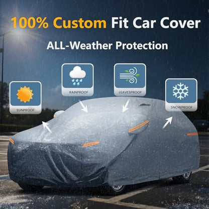 Waterproof Lexus GX GX460/GX470/550(2013-2026) Car Cover with Breathable Vents, [Upgrade] Premium Covers with Cotton Liner and Zipper Door,Sun Rain Snow Dust Uv Protection.(Gift with Towel) - color: Lexus, size: Custom Fit Lexus GX+Towel+Bag