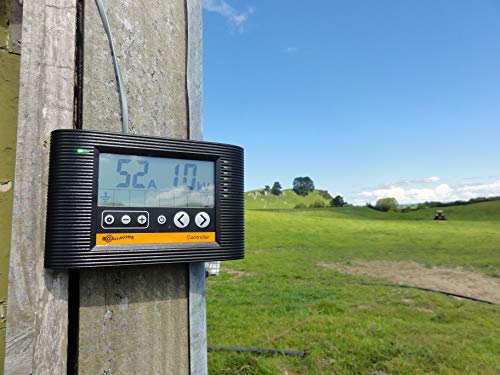 Gallagher M10,000i Mains Electric Fence Energizer | 100 Joule High-Power Fence Charger for Large Ranches & Permanent Fencing | iSeries Remote Monitoring Compatible | 110V Plug-in