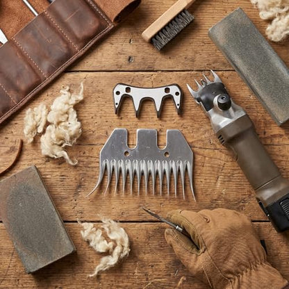 Sheep Shears Blade, 13 Teeth Curved Wool Clipper Comb, 7mm Tooth Spacing