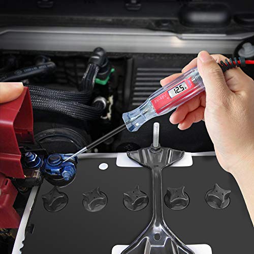 3-48V Digital LCD Circuit Tester w/ 140 Inch Extended Spring Wire & Probe