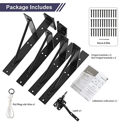 Anti Sag Gate Kit Heavy Duty No Sag Kit for Wooden Gate Fence with a Gate Latch - style: No Sag Kit A