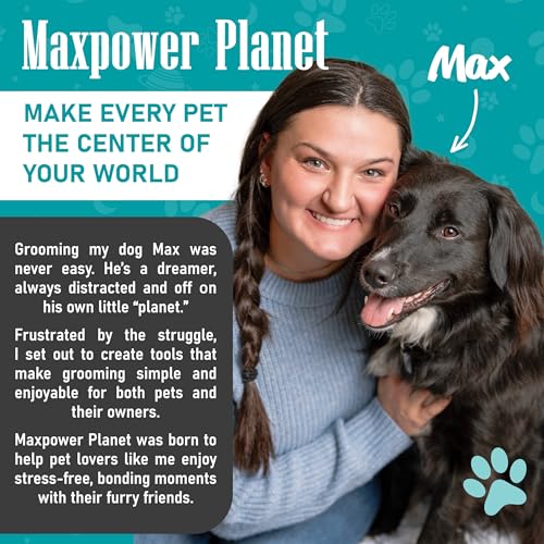 Maxpower Planet Dog Rake and Brush Set for Shedding, Undercoat & Mats - color: A - Rake & Brush (Best Value), size: Large