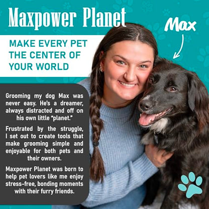 Maxpower Planet Dog Rake and Brush Set for Shedding, Undercoat & Mats - color: A - Rake & Brush (Best Value), size: Large