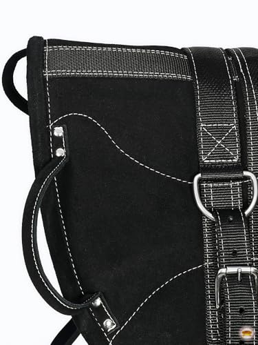 HILASON Bareback Treeless Saddle Pad Black 27" X 22"