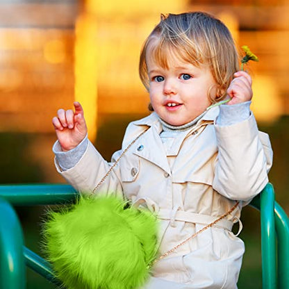 Tatuo 2 X 100 Inch Green Fake Fur Fabric for Crafts Sewing DIY - color: Green, size: 2 x 100 Inch