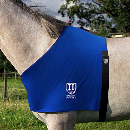 Harrison Howard Stretch Vest Anti Rub Bib Wither Shoulder Guard Horse Chest Saver Protector Blue M - color: Blue, size: Cob (Medium)