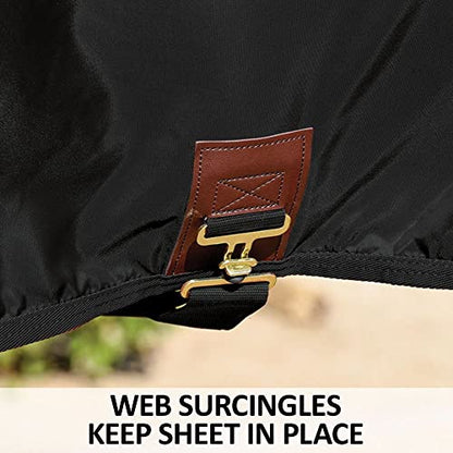 Dura-Nylon Minature Horse Stable Sheets | Ultimate Equine Comfort & Protection | Keeps Coats Smooth & Shiny | VTEK | Open Front | Legstrap | - size: Horse Size 76
