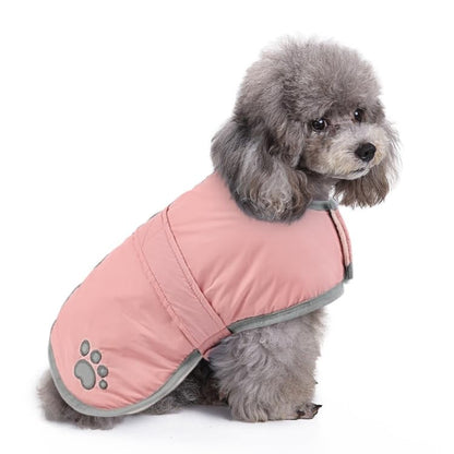 Queenmore Dog Winter Coat, Fleece Puffer Dog Down Vest, Samll Dogs Coat - color: Light Pink, size: Small