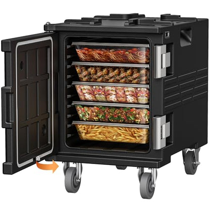 CAMMOO NSF Certification 82QT Non-Electric Hot Box Food Warmer with Casters