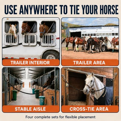 Horse Tie Ring, 304 Stainless Steel Blocker Tie Ring for Horse Supplies - color: Silver