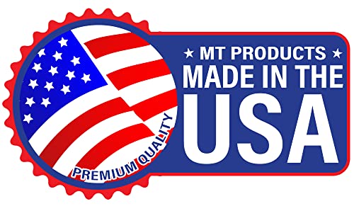 MT Products 64 Oz HDPE Plastic Juice Bottles with Orange Tamper Evident Caps Set of 6 Bottles and 6 Caps - Made in The USA