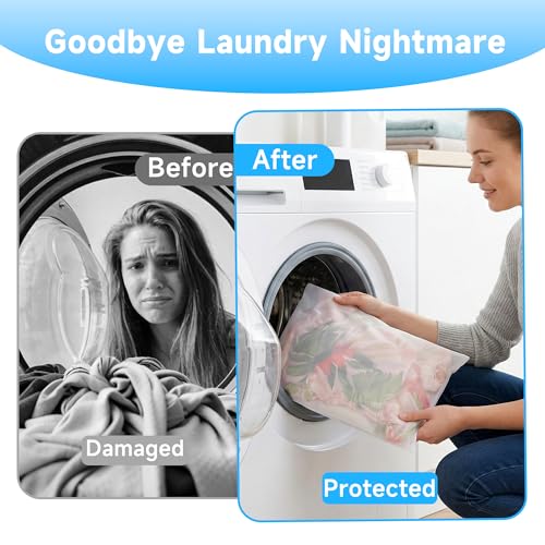 GOGOODA 2 Pack Extra Large Mesh Laundry Bags 24 x 31 in Fine Mesh Wash Bags - color: Fine Mesh White, size: 2 XXXL Large