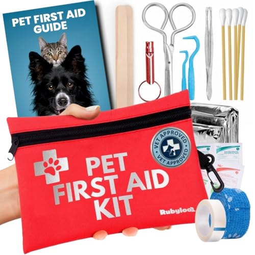 Dog First Aid Kit - Vet-Approved Emergency Kit for Dogs & Cats - Travel - size: Travel Kit