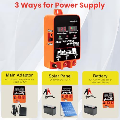5.5J Electric Fence Charger Energizer, 5.5 Joules 10 Miles