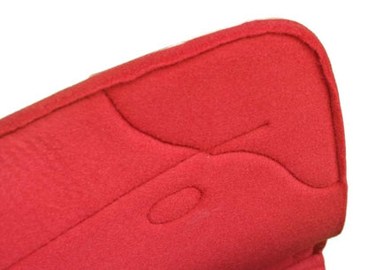 Horse Western Contoured Wool Felt Therapeutic Saddle Pad Black 39208 - color: Red