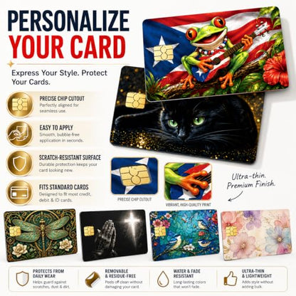 4PCS Sheep Credit Card Skin, Debit Cards Cover Personalized Stickers - color: Sheep