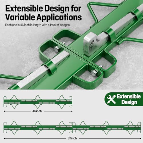 4ft Heavy-Duty Fence Stretcher Bar with Wedges | Heavy-Duty Steel Fence Puller for Tightening Woven&Welded Wire,Ideal for Cattle,Horse Enclosures,Post Installation - size: 92 Inch