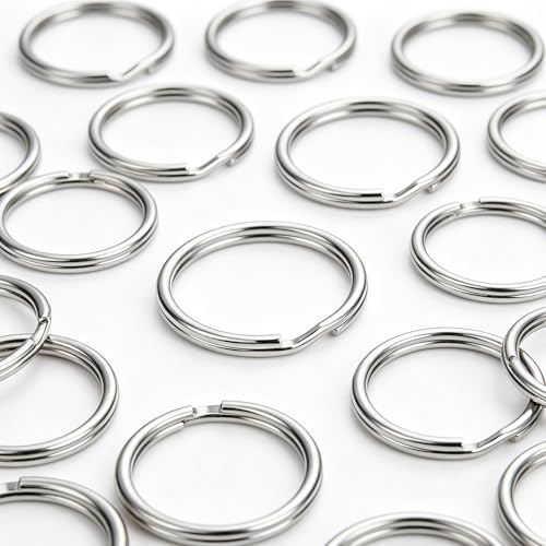 200pcs Silver Jump Ring Split Keyring Mental Connectors for Keychains, Jewelry Making, Pet Collars, Crafts 15mm - size: 15mm