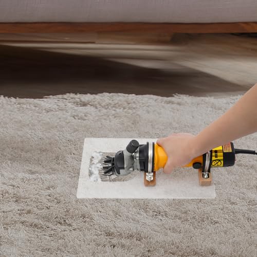 Carpet Trimmer,Electric Carpet Trimmer,Carpet Shear,Low Vibration Rug Trimmer,Carpet Carving Clipper,Portable Low Vibration Rug Making Supplies Kit Set for Clipping,Lightweight Rug Carving Clippers
