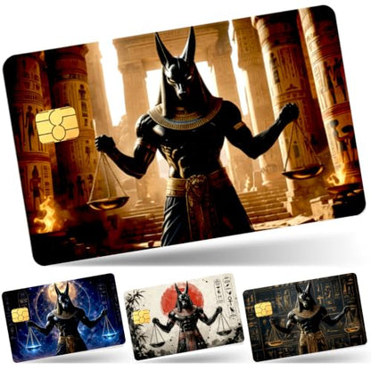 4PCS Egyptian Faith Credit Card Skin, Debit Cards Cover Personalized Decal - color: Egyptian Faith