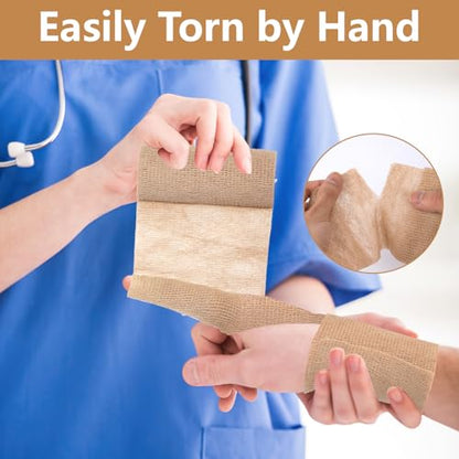 Self Adhesive Bandage Wrap 4 in, Elastic Vet Wrap, Athletic Sports Wraps