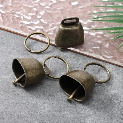 3 PCS Copper Collar Bells, Collar Charms, Bells for Dog Collars, Anti Lost Training Bell, Retro Craft Bell, Pets Pendant Accessories for Dogs, Cats