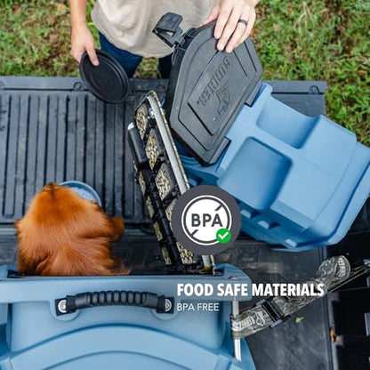 GUNNER 50 Lb Dog Food Storage Container, Blue, IP66 Waterproof, Airtight - color: BLUE - 50 LBS, size: 50 lbs